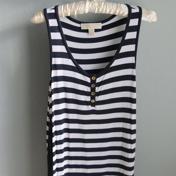 MICHAEL Michael Kors Tops - MICAHEL Michael Kors Navy/White Striped Tank